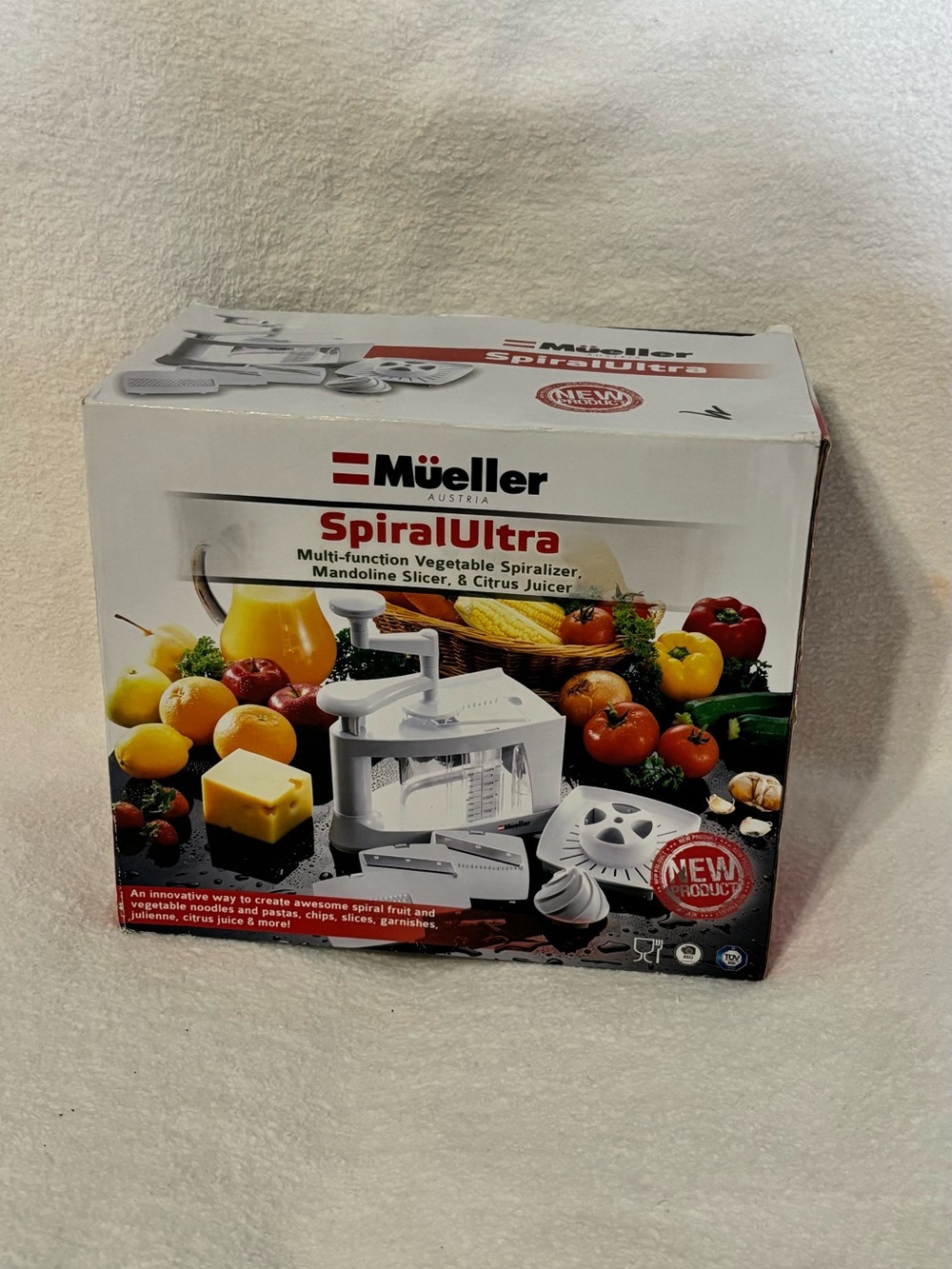 Mueller SpiralUltra White Multi-Function Vegetable Spiralizer